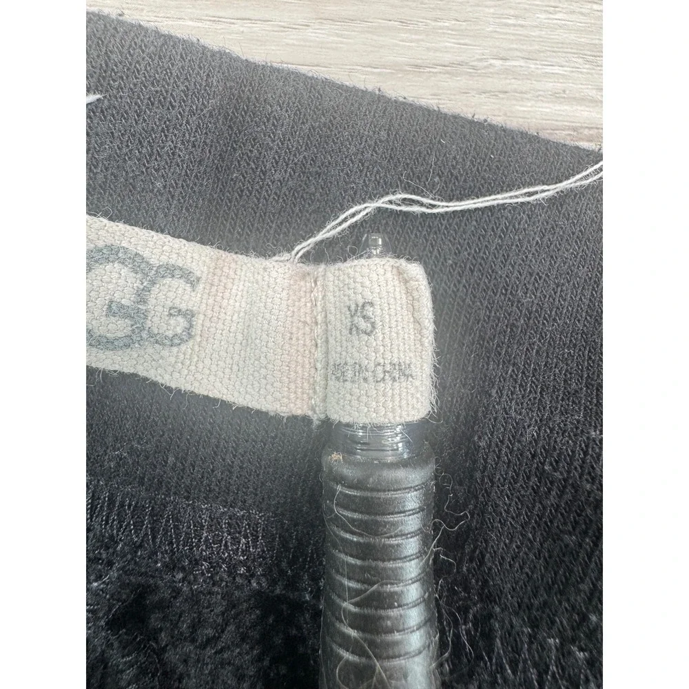 UGG Black Joggers Hot Pink Side Stripe Y2K Sporty Aesthetic XS Cozy Lounge Pants